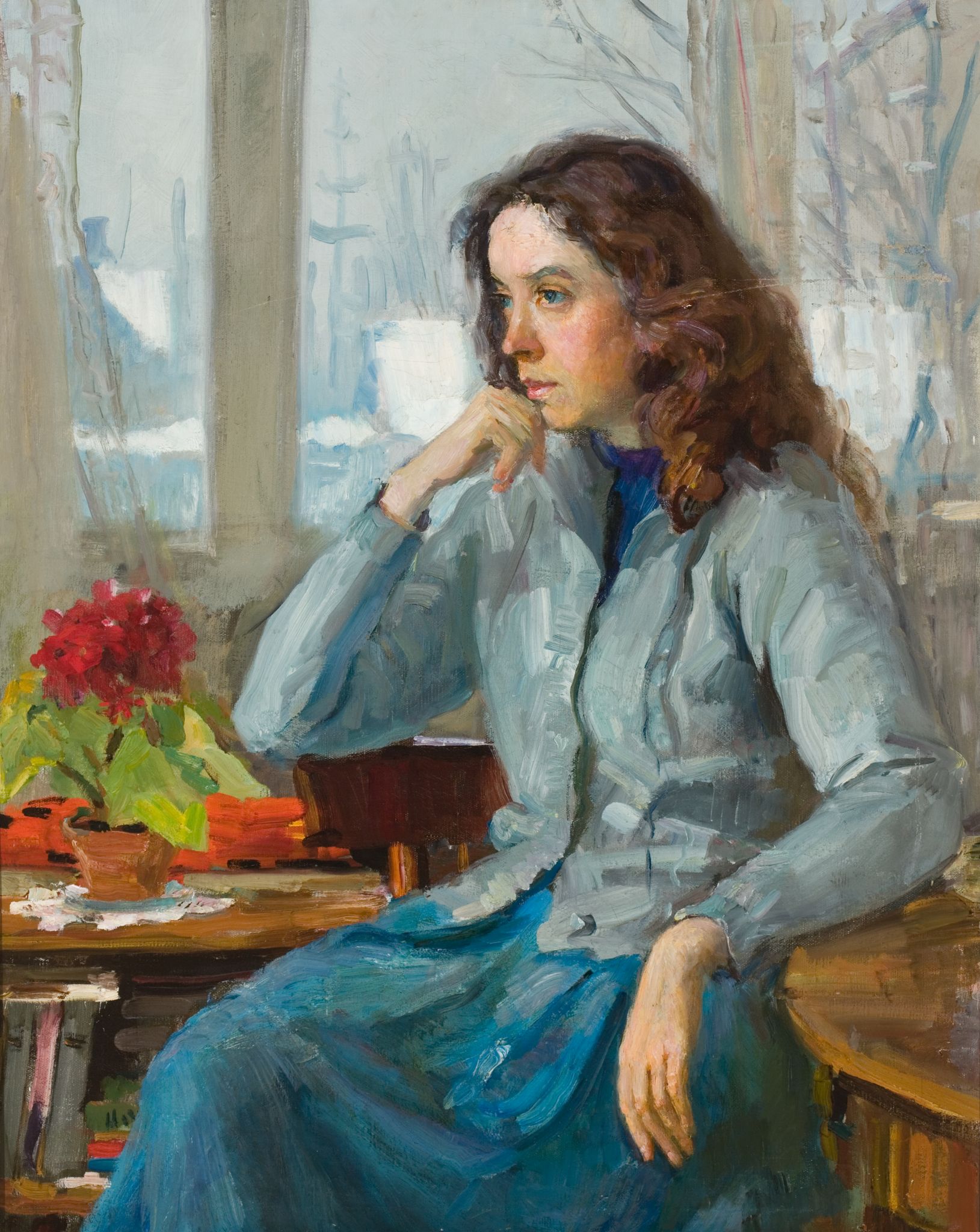 Poetės Janinos Degutytės portretas